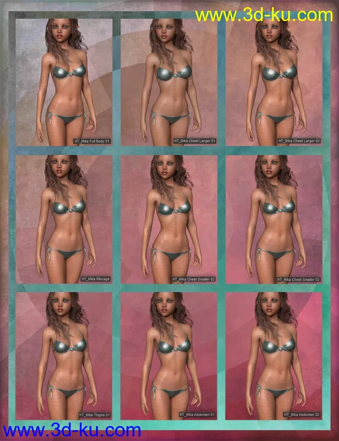 Mika 8 Enhanced Morphs Resource Kit for Genesis 8 Female模型的图片5