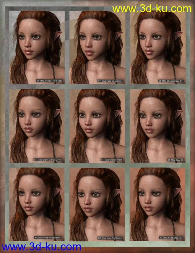 Mika 8 Enhanced Morphs Resource Kit for Genesis 8 Female模型的图片7