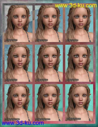 3D打印模型Mika 8 Enhanced Morphs Resource Kit for Genesis 8 Female的图片