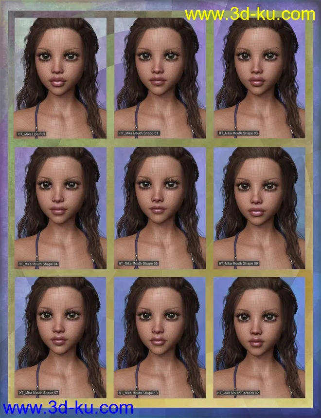 Mika 8 Enhanced Morphs Resource Kit for Genesis 8 Female模型的图片9