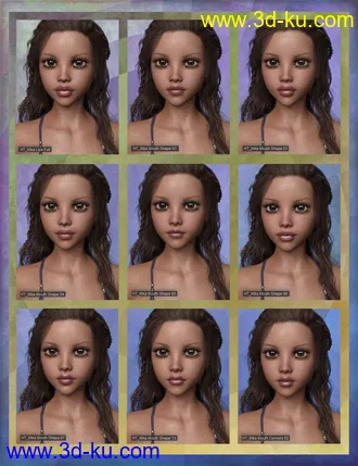 3D打印模型Mika 8 Enhanced Morphs Resource Kit for Genesis 8 Female的图片