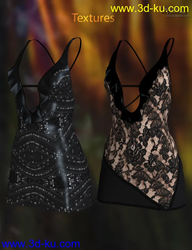 Mila Dress for Genesis 2 Female(s)模型的图片4