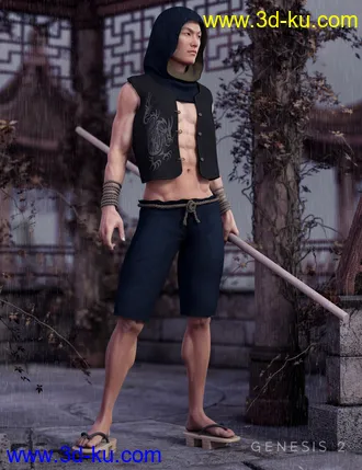 3D打印模型Min Woo for Genesis 2 Male(s)的图片