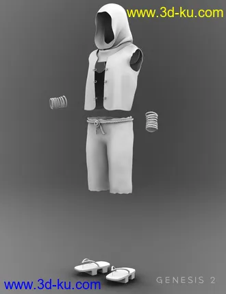 3D打印模型Min Woo for Genesis 2 Male(s)的图片