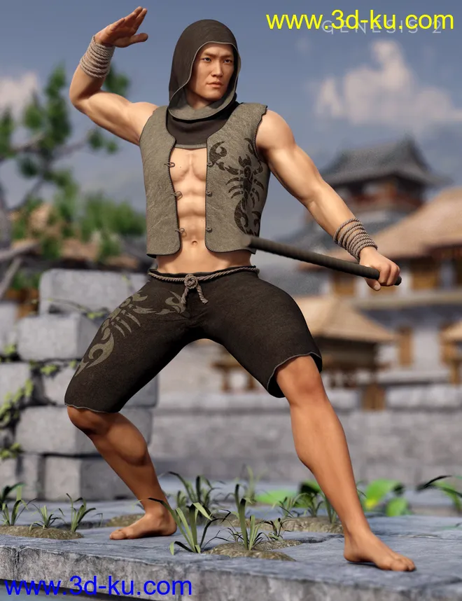 Min Woo Outfit Textures模型的图片2