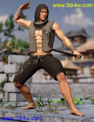 3D打印模型Min Woo Outfit Textures的图片