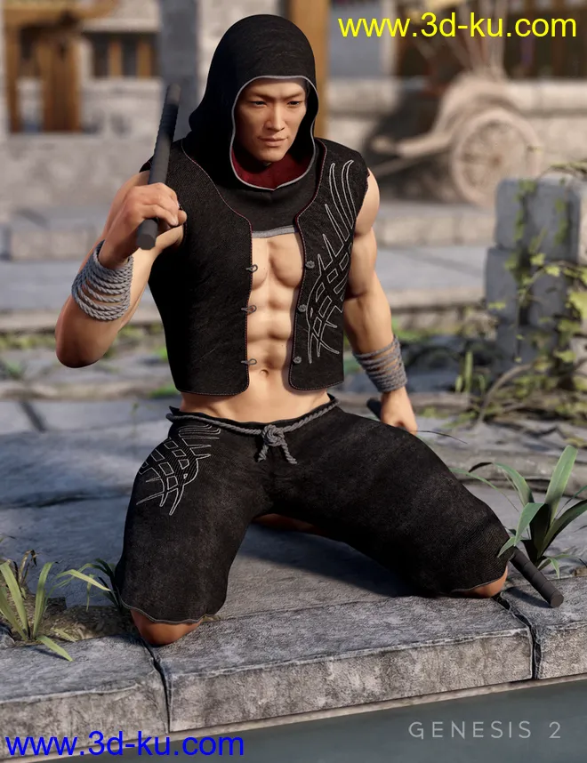 Min Woo Outfit Textures模型的图片4