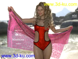 3D打印模型Mishkina HD for Genesis 8 Female的图片