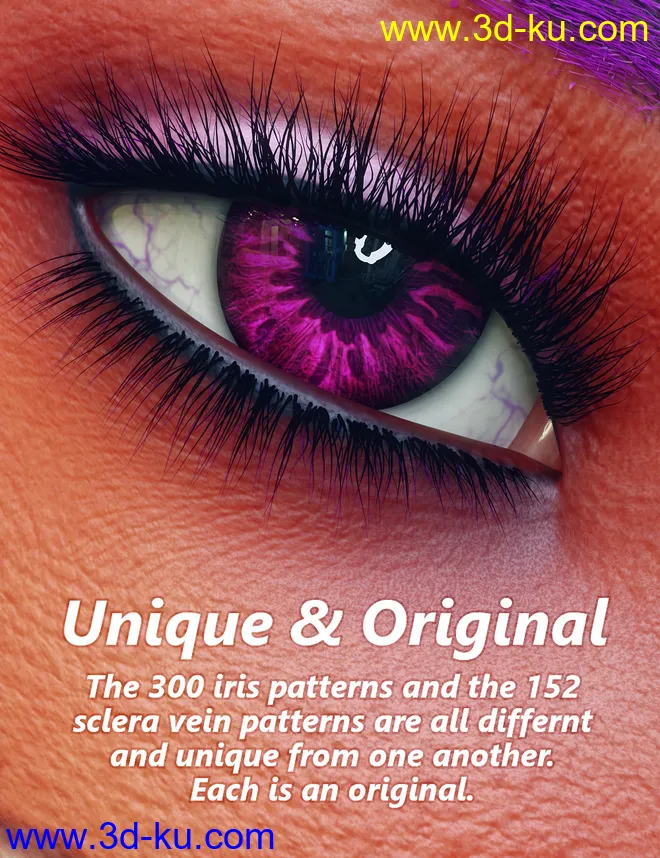 MMX Beautiful Eyes for Genesis 3 and 8模型的图片2