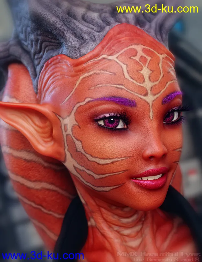 MMX Beautiful Eyes for Genesis 3 and 8模型的图片4