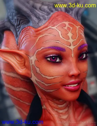 3D打印模型MMX Beautiful Eyes for Genesis 3 and 8的图片
