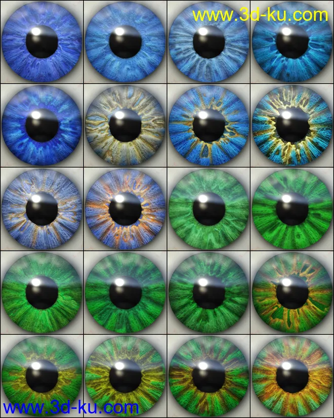 MMX Beautiful Eyes for Genesis 3 and 8模型的图片5