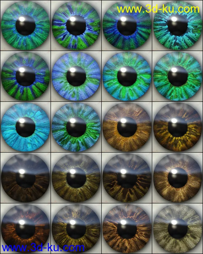 MMX Beautiful Eyes for Genesis 3 and 8模型的图片7