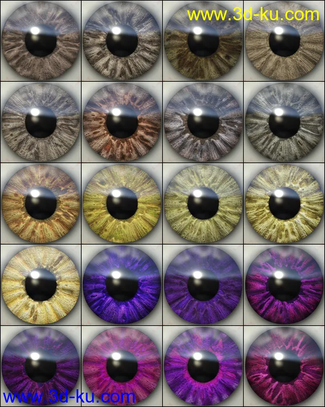 MMX Beautiful Eyes for Genesis 3 and 8模型的图片9