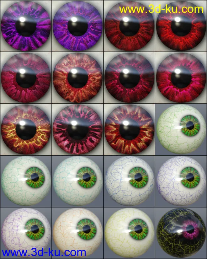 MMX Beautiful Eyes for Genesis 3 and 8模型的图片11