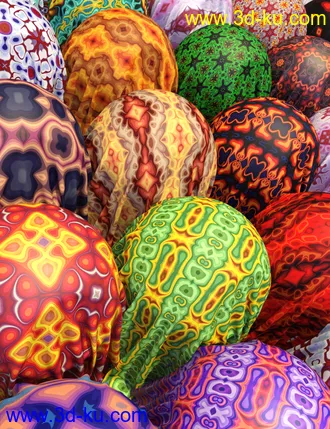 3D打印模型MMX Exotic Fabric Patterns for Iray的图片