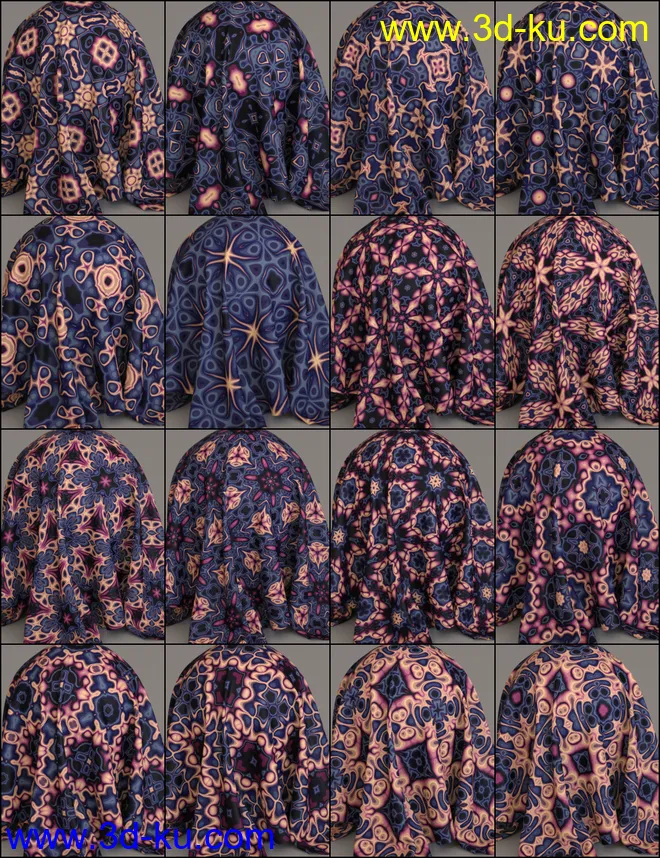 MMX Exotic Fabric Patterns for Iray模型的图片6