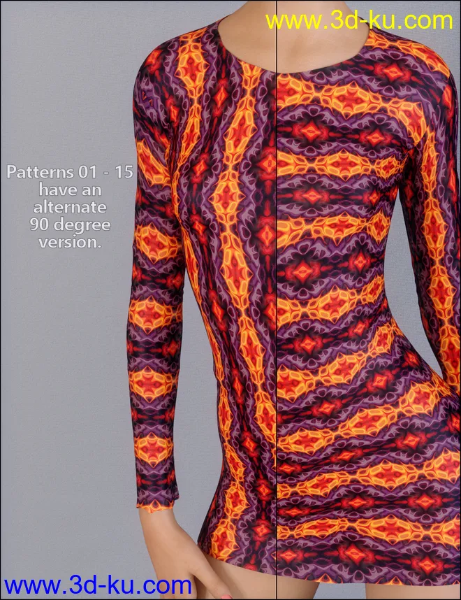 MMX Exotic Fabric Patterns for Iray模型的图片7