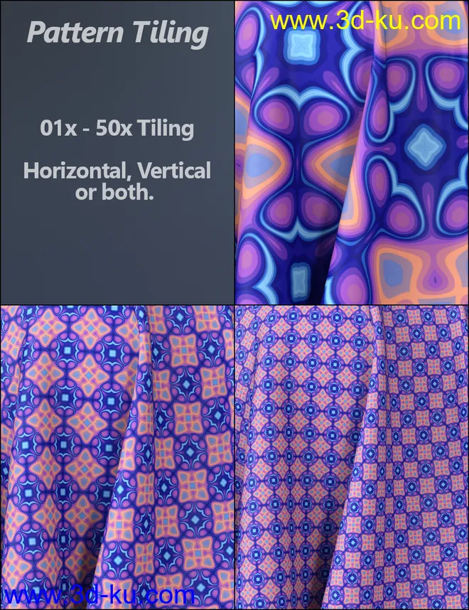 MMX Exotic Fabric Patterns for Iray模型的图片8