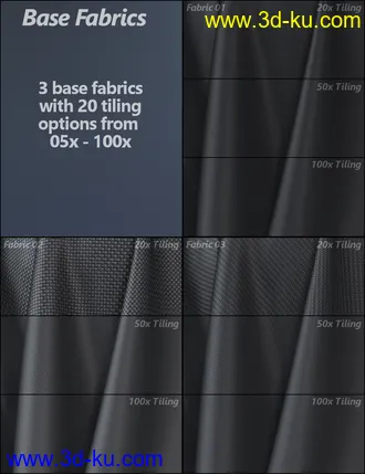 3D打印模型MMX Exotic Fabric Patterns for Iray的图片