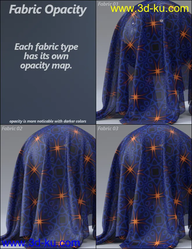 MMX Exotic Fabric Patterns for Iray模型的图片11