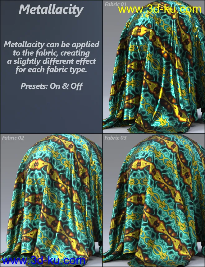 MMX Exotic Fabric Patterns for Iray模型的图片12
