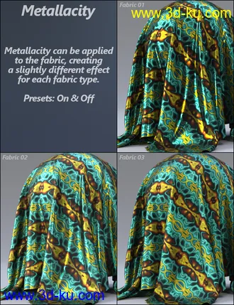 3D打印模型MMX Exotic Fabric Patterns for Iray的图片