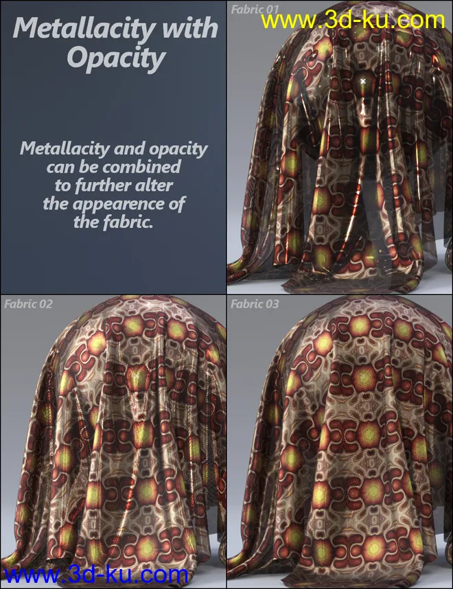 MMX Exotic Fabric Patterns for Iray模型的图片13