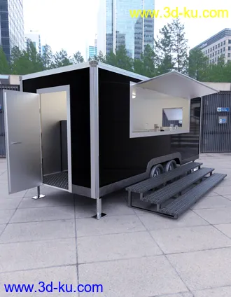 3D打印模型Mobile Catering Truck Collection的图片