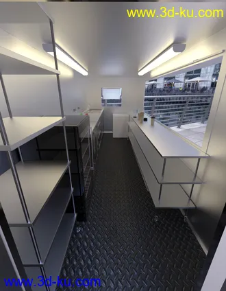 3D打印模型Mobile Catering Truck Collection的图片