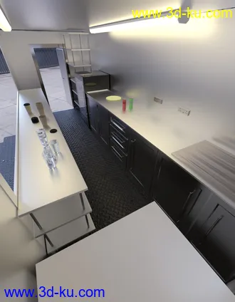 3D打印模型Mobile Catering Truck Collection的图片