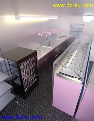 3D打印模型Mobile Catering Truck Collection的图片