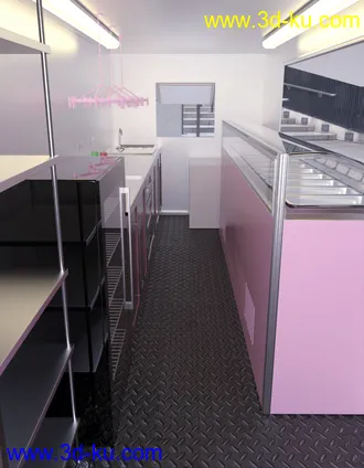 3D打印模型Mobile Catering Truck Collection的图片