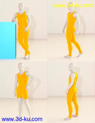 3D打印模型Model Magazine Poses for Genesis 3 and 8 Male(s)的图片