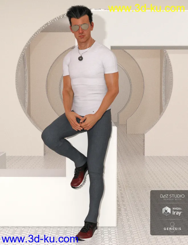 Model Magazine Poses for Genesis 3 and 8 Male(s)模型的图片4