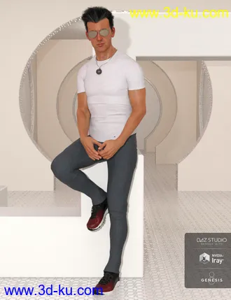 3D打印模型Model Magazine Poses for Genesis 3 and 8 Male(s)的图片