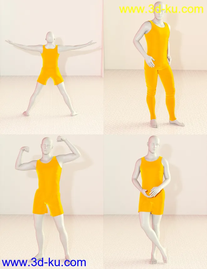 Model Magazine Poses for Genesis 3 and 8 Male(s)模型的图片5