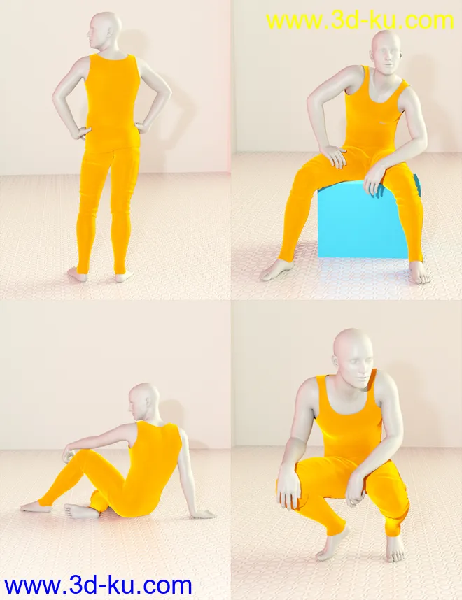 Model Magazine Poses for Genesis 3 and 8 Male(s)模型的图片6