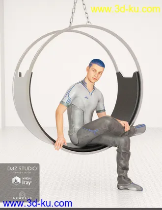 3D打印模型Model Magazine Poses for Genesis 3 and 8 Male(s)的图片