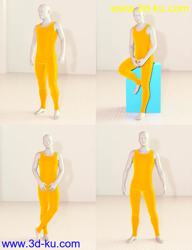 Model Magazine Poses for Genesis 3 and 8 Male(s)模型的图片11