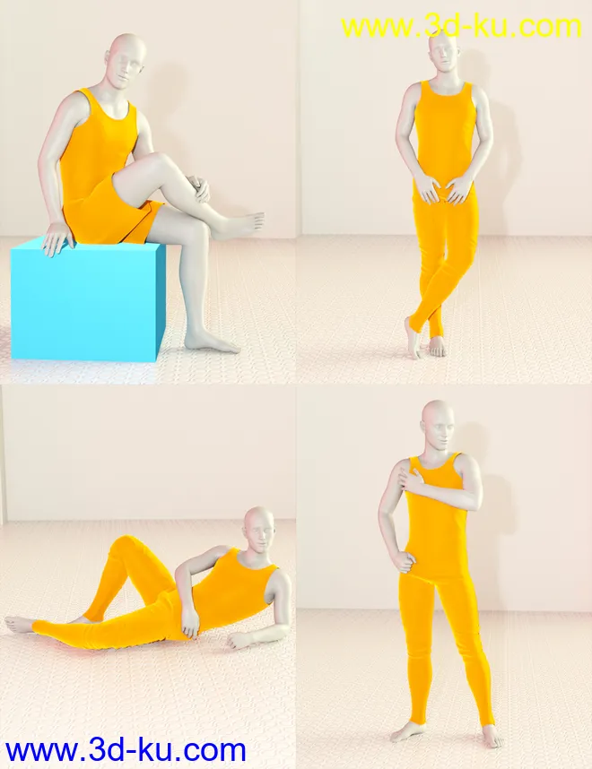 Model Magazine Poses for Genesis 3 and 8 Male(s)模型的图片13