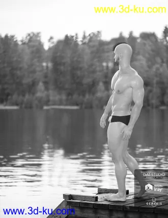 3D打印模型Model Magazine Poses for Genesis 3 and 8 Male(s)的图片