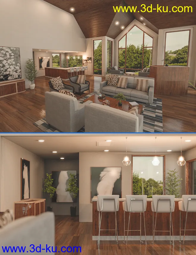 Modern Country Home模型的图片1