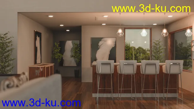Modern Country Home模型的图片5