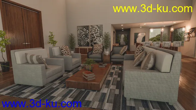 Modern Country Home模型的图片6