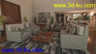 3D打印模型Modern Country Home的图片