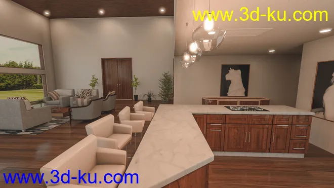 Modern Country Home模型的图片7