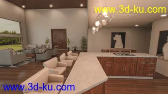 3D打印模型Modern Country Home的图片