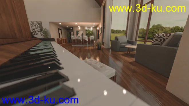 Modern Country Home模型的图片8