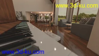 3D打印模型Modern Country Home的图片
